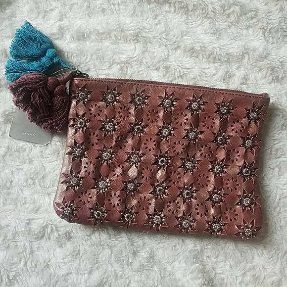 Anthropologie Handbags - Anthropologie Jasper & Jeera Zipper Clutch NWT